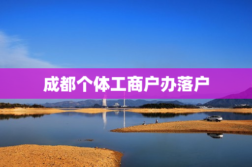 成都个体工商户办落户