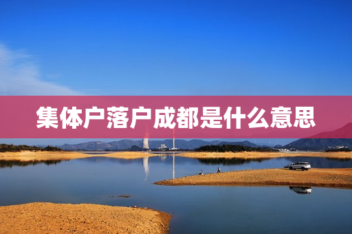 集体户落户成都是什么意思