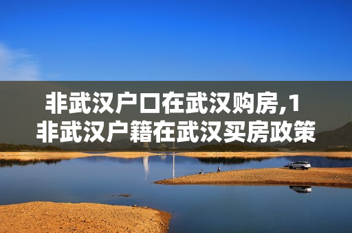 非武汉户口在武汉购房,1 非武汉户籍在武汉买房政策