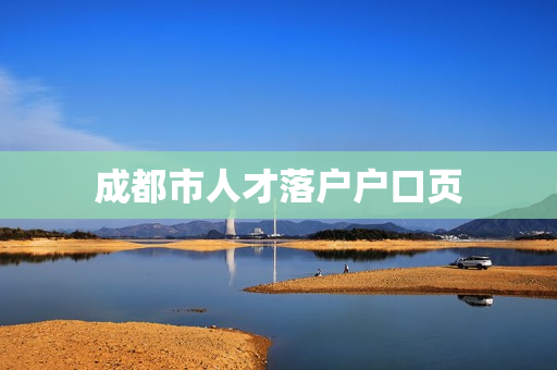 成都市人才落户户口页
