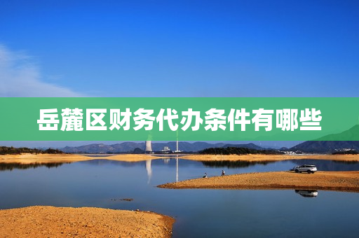 岳麓区财务代办条件有哪些(岳麓区营业执照办理点)