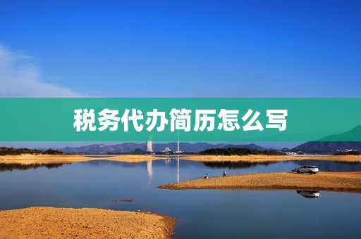 税务代办简历怎么写(税务工作经历怎么写)
