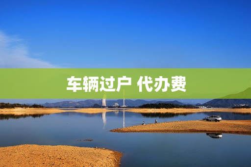 车辆过户 代办费(二手车过户代办费用多少)