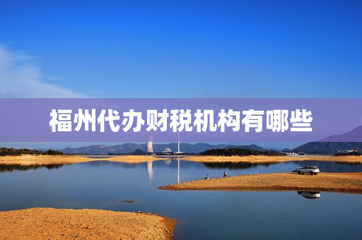 福州代办财税机构有哪些(财税问题一般有哪些)