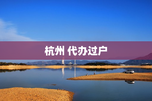杭州 代办过户(杭州牌照过户)