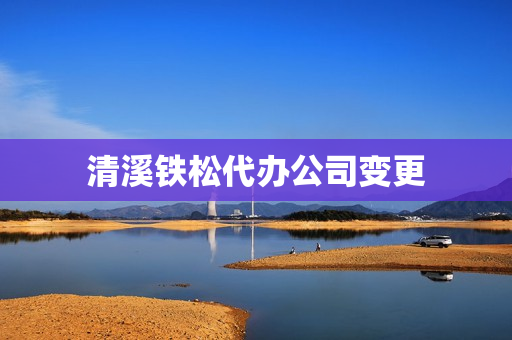 清溪铁松代办公司变更(东莞代办公司注册公司)