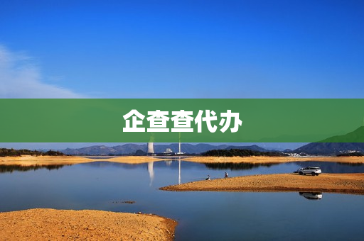 企查查代办(企查查在线查询)