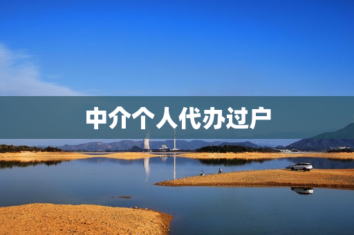中介个人代办过户(中介代办过户费800)