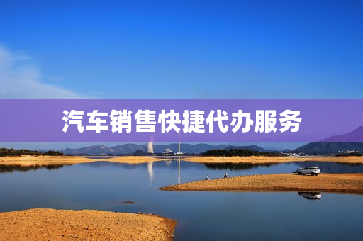 汽车销售快捷代办服务(车辆代办业务)