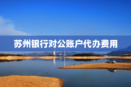 苏州银行对公账户代办费用(江苏银行对公账户收费标准)