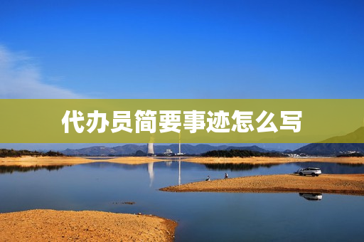 代办员简要事迹怎么写(简要事迹500字怎么写)