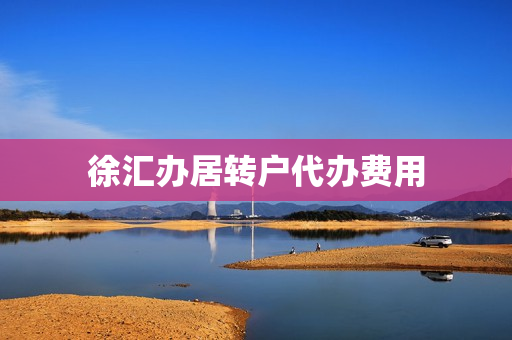 徐汇办居转户代办费用(资质代办费用是多少)