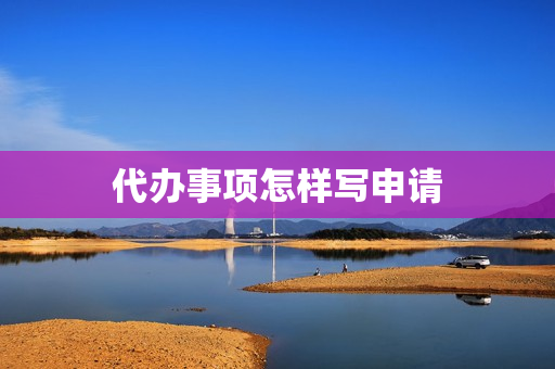 代办事项怎样写申请(事项申请书格式范文)