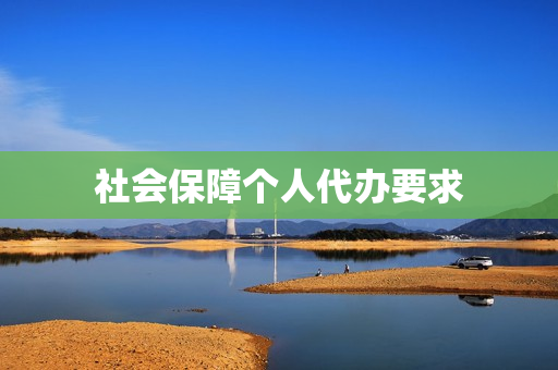 社会保障个人代办要求(社保代办要多少费用)