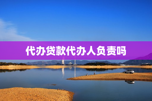 代办贷款代办人负责吗(贷款经办人有责任吗)