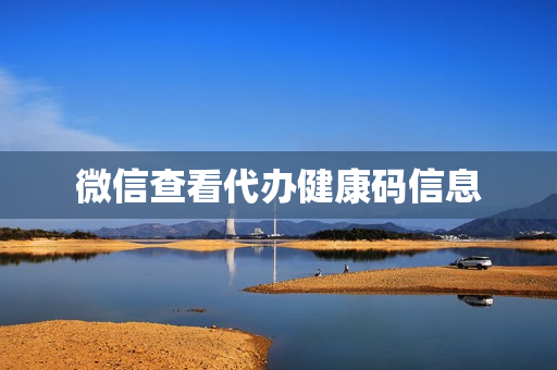 微信查看代办健康码信息(怎样查询代办的健康码)