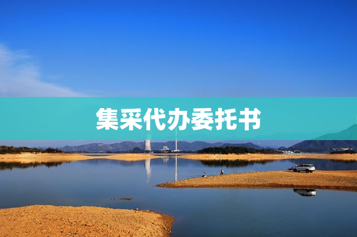 集采代办委托书(药品采购委托书)