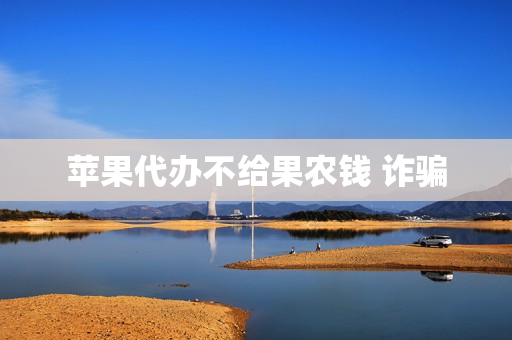 苹果代办不给果农钱 诈骗(被水果代办骗了)