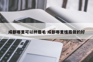 成都哪里可以种眉毛 成都哪里植眉做的好