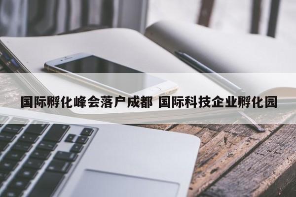 国际孵化峰会落户成都 国际科技企业孵化园