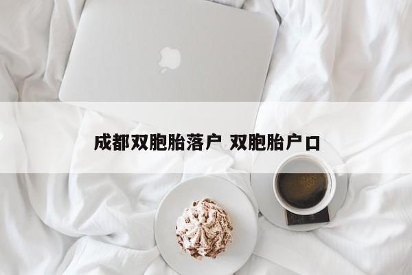 成都双胞胎落户 双胞胎户口